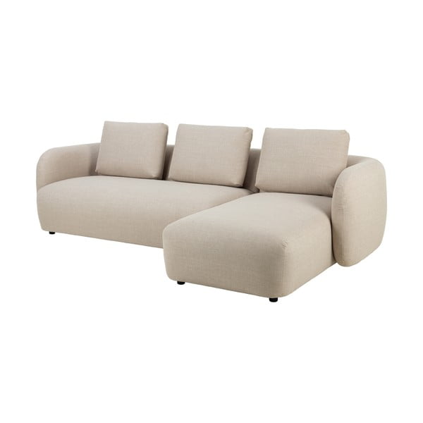 Kampinė sofa smėlio spalvos (su dešiniuoju kampu) Imola – Bonami Selection-image-2