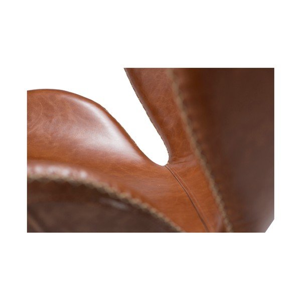 Rudas odinis fotelis ​​​​​DAN-FORM Denmark Butterfly-image-2