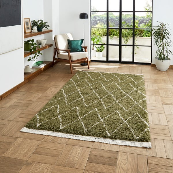 Kilimas žalios spalvos 120x170 cm Boho – Think Rugs-image-1