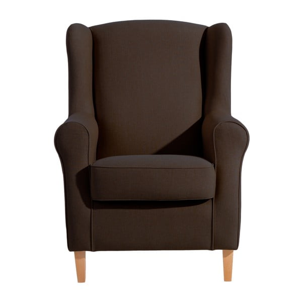 Tamsiai rudas fotelis "Max Winzer Lorris Chocolate-image-1