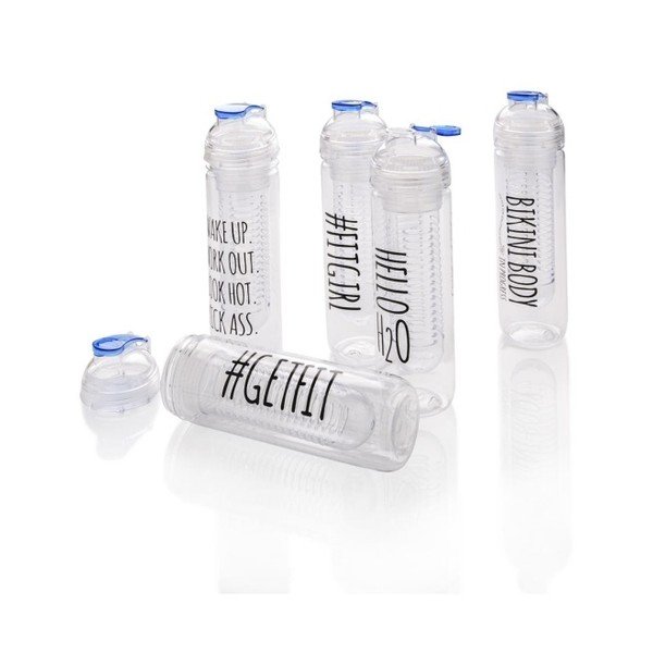 Motyvuojantis vaisių buteliukas su sieteliu XD dizainas "Get fit", 500 ml-image-1