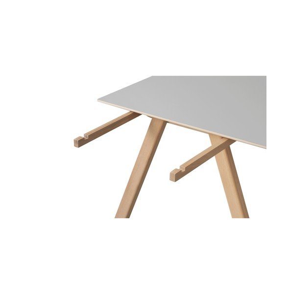 Pilkos spalvos stalo prailginimo plokštė Unique Furniture Bilbao, 45 x 90 cm-image-2