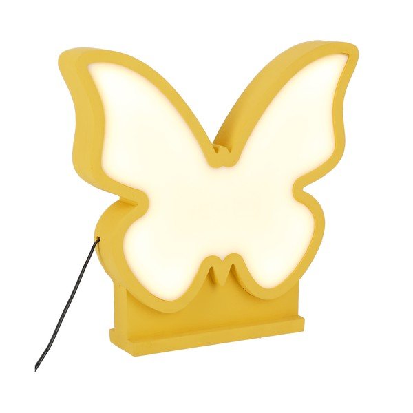 Geltonos spalvos vaikiška lempa Butterfly - Candellux Lighting-image-1