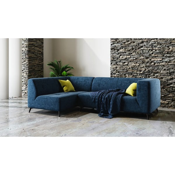 Tamsiai pilka kampinė sofa MESONICA Toro, kairysis kampas-image-3
