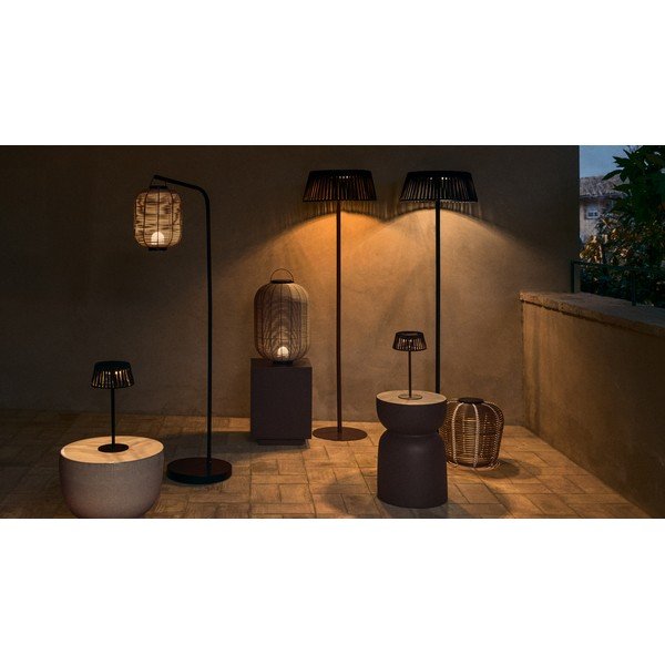 Iš betono apvalios formos sodo šoninis staliukas ø 32 cm Garbet – Kave Home-image-3