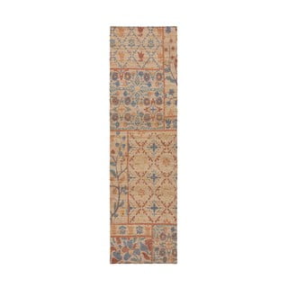 Rankų darbo iš džiuto mišinio kilimas natūralios spalvos 60x230 cm Taylor Patchwork – Flair Rugs