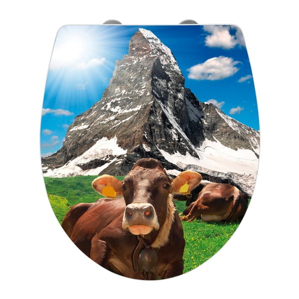 Lengvai užsidaranti klozeto sėdynė "Wenko Matterhorn", 45 x 38,8 cm