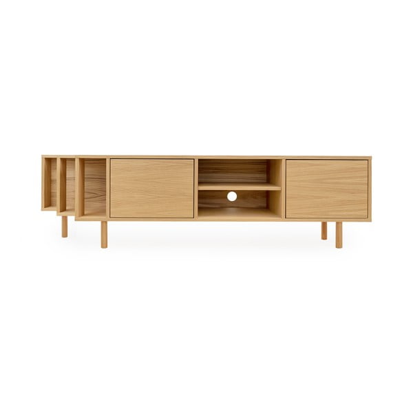 Natūralios spalvos TV spintelė iš ąžuolo 189x50x44 cm Shift – Woodman