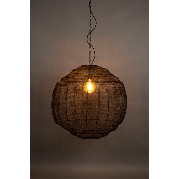Kabantis šviestuvas juodos spalvos ø 70 cm Meezan – Dutchbone-image-1