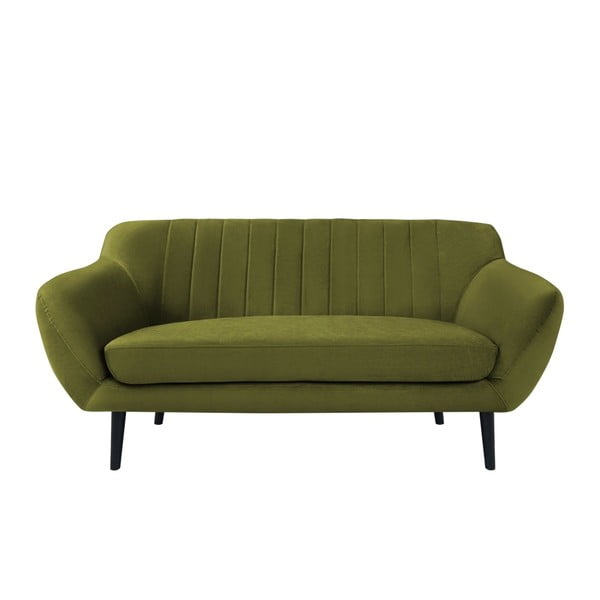 Žalia aksominė sofa Mazzini Sofas Toscane, 158 cm