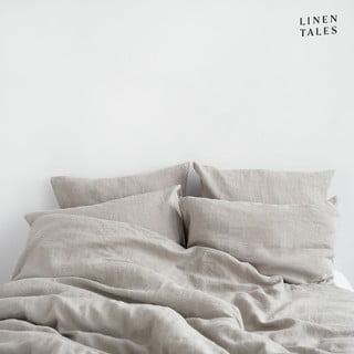 Kreminė lininė dvigulė patalynė 200x220 cm - Linen Tales