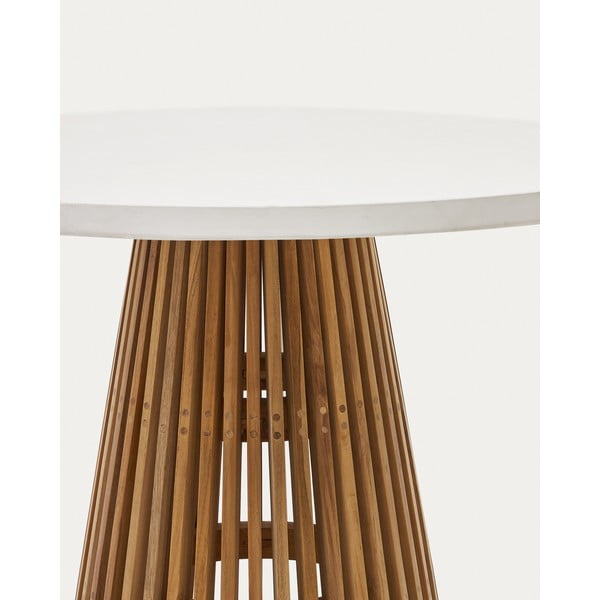 Apvalios formos sodo valgomojo stalas ø 90 cm Alcaufar – Kave Home-image-4