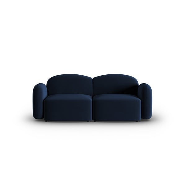 Sofa mėlynos spalvos iš velveto 194 cm Blair – Micadoni Home
