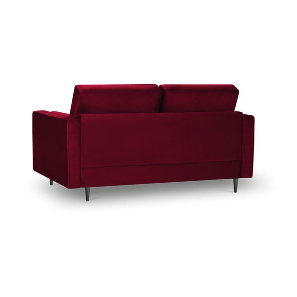 Raudona aksominė sofa Milo Casa Santo, 174 cm-image-3