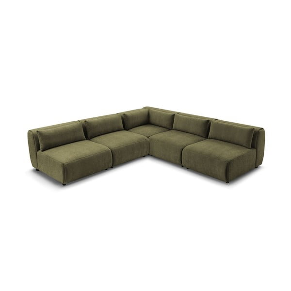 Žalia kampinė sofa (kintama) Jeanne - Bobochic Paris