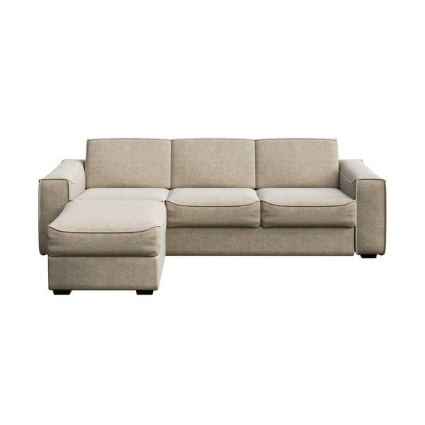 Smėlio spalvos kampinė sofa Mesonica Munro, kairysis kampinis, 308 cm