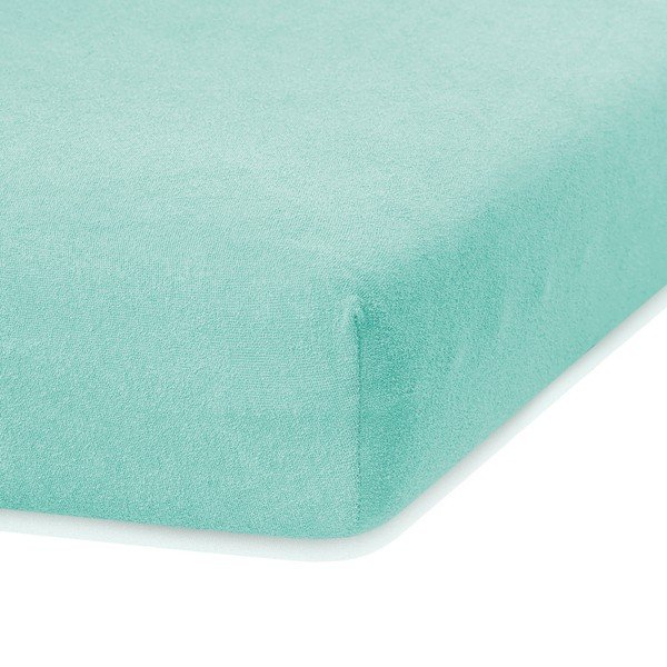 AmeliaHome Ruby Siesta žalias elastinė paklodės dvigulei lovai, 200/220 x 200 cm-image-1