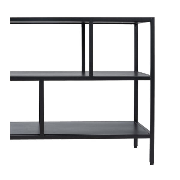 Iš plieno TV spintelė juodos spalvos 120x55 cm – Ixia-image-3