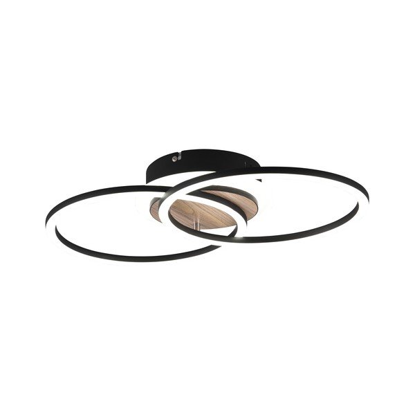 Lubinis šviestuvas juodos spalvos/rudos spalvos LED su pritemdymo funkcija 28x46 cm Giro – Reality-image-2