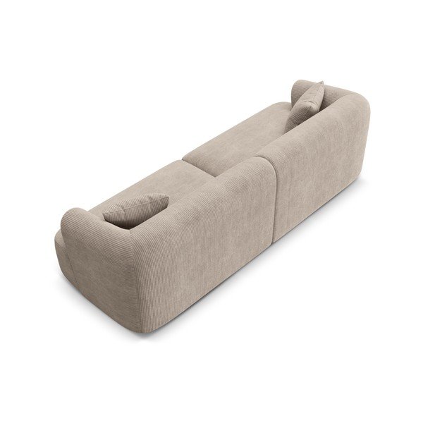 Šviesiai rudos spalvos sofa iš kordinio velveto 255 cm Campi – Cosmopolitan Design-image-4