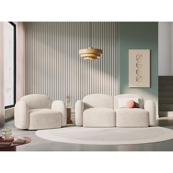 Sofa smėlio spalvos 194 cm Blair – Micadoni Home-image-1