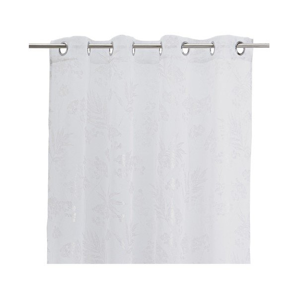 Baltos spalvos/sidabrinės spalvos permatoma užuolaida 140x260 cm Bonsái – Casa Selección