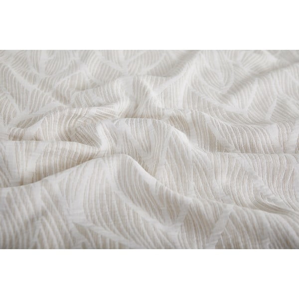 Iš žakardo viengulė patalynė smėlio spalvos 140x200 cm Florida – My House-image-2