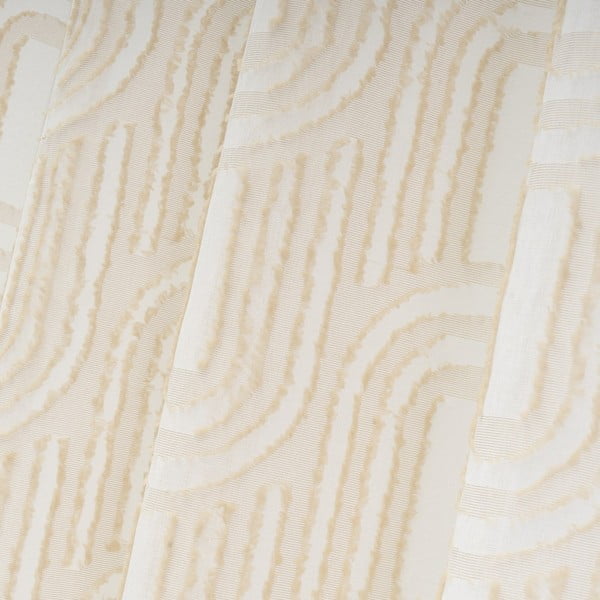 Smėlio spalvos permatoma užuolaida 140x260 cm Relief Arch – Casa Selección-image-3