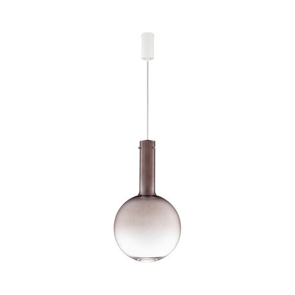 Rudos spalvos iš stiklo kabantis šviestuvas LED su pritemdymo funkcija ø 30 cm Nostos – Nova Luce