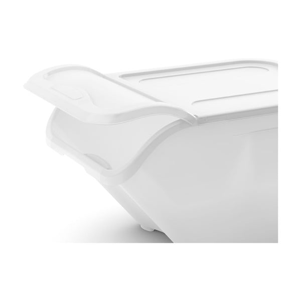 Iš plastiko daiktadėžė baltos spalvos su dangčiu 55x39x46 cm All In Box – KIS-image-3