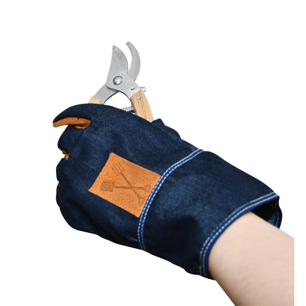 Mėlynos ir oranžinės sodo pirštinės Esschert Design Denim-image-4