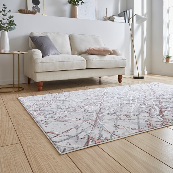 Kilimas rožinės spalvos/šviesiai pilkos spalvos 120x170 cm Artemis – Think Rugs-image-1