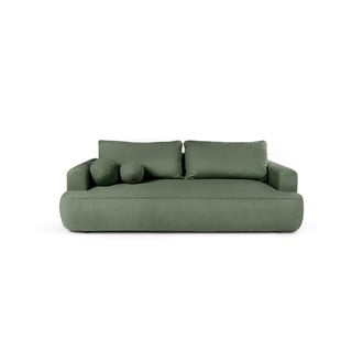 Iš boucle sulankstoma sofa žalios spalvos 247 cm Quinoa – Bonami Selection