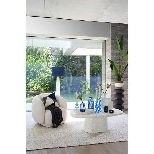 Baltos spalvos kavos staliukas 70x120 cm Hamura – Light & Living-image-1