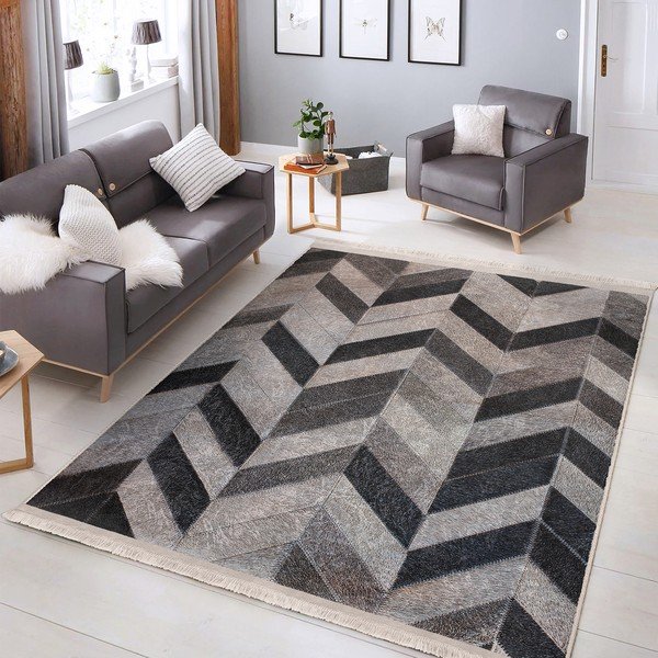 Pilkas kilimas 80x150 cm - Mila Home-image-2