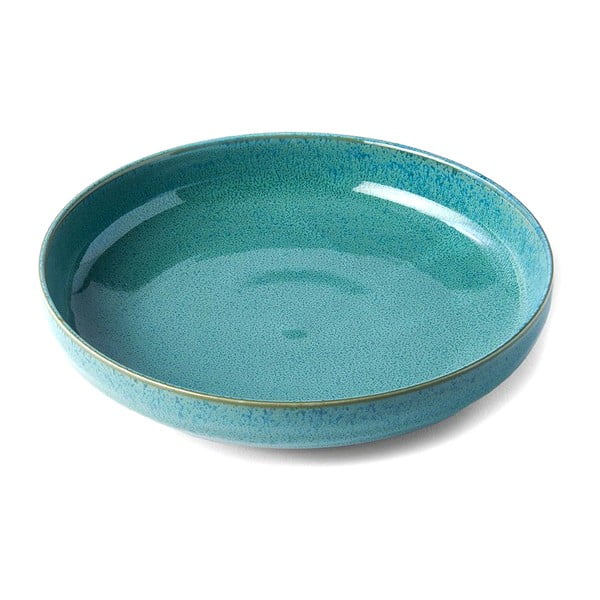 Sriubos iš keramikos lėkštė turkio spalvos ø 20 cm Peacock – MIJ