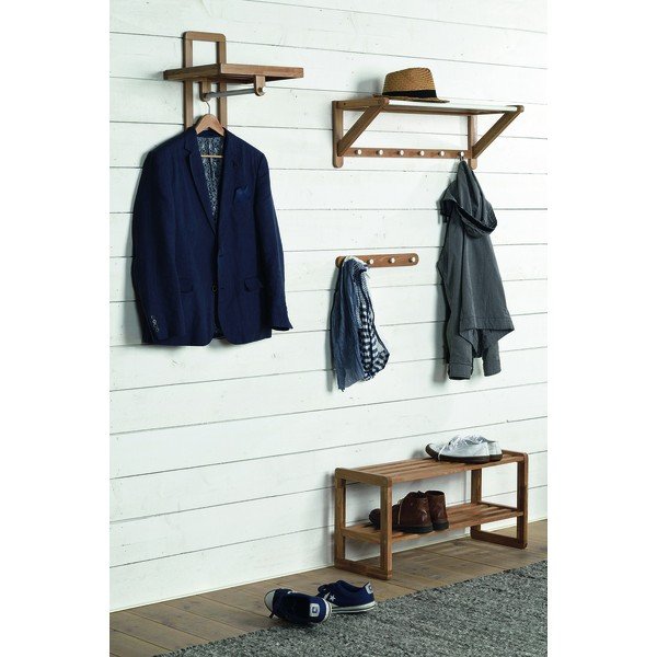 Natūralaus ąžuolo batų lentyna "Rowico Gorgona-image-1