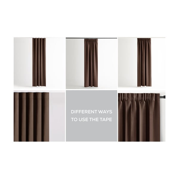 Rudos spalvos pritemdymas (dalinis užtemimas) užuolaida 140x245 cm Kierra – Restilo-image-4