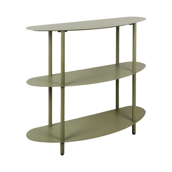 Žalios spalvos iš metalo pastatoma lentyna 90x82x28 cm Riqueza – Leitmotiv