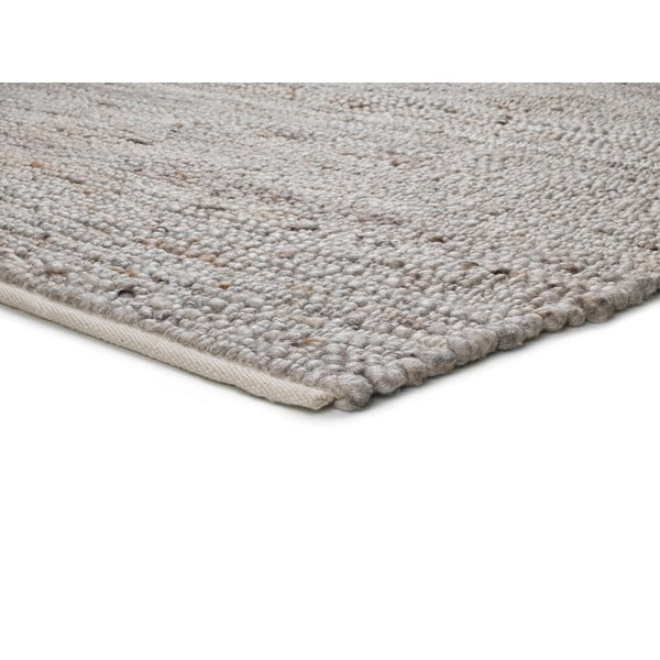 Šviesiai smėlio spalvos kilimas iš perdirbto plastiko Universal Cinder, 60 x 110 cm-image-2