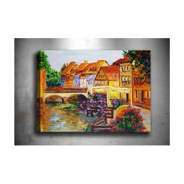 Vaizdas Tablo centras Mažas miestelis, 70 x 50 cm