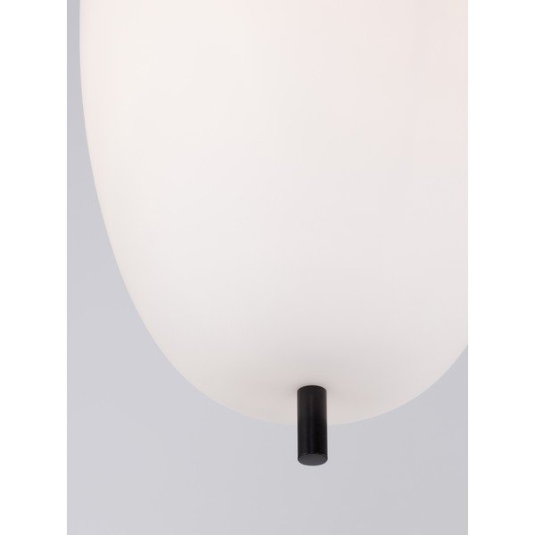 Baltos spalvos/juodos spalvos iš stiklo kabantis šviestuvas ø 27 cm Lato – Nova Luce-image-4