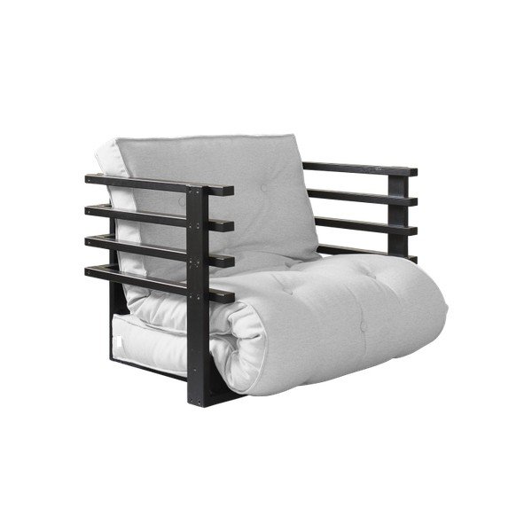 Kintamas fotelis "Karup Funk Black/Light Grey-image-2