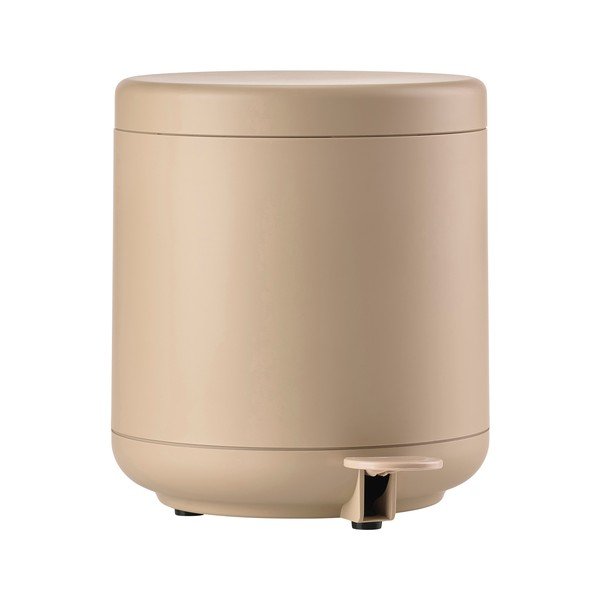 Smėlio spalvos šiukšliadėžė su pedalu 4 l Ume – Zone