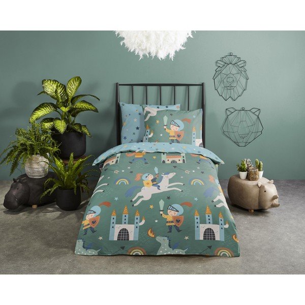 Medvilninė vaikiška patalynė viengulė lovai 140x200 cm - Good Morning-image-1