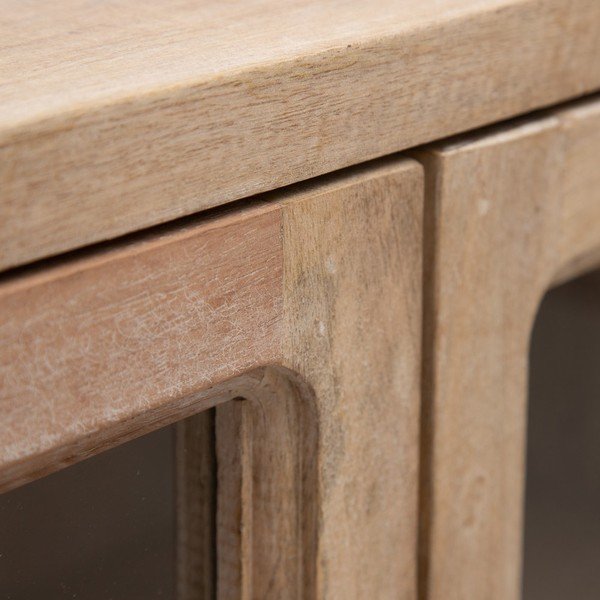 Iš mango masyvo vitrina natūralios spalvos 160x71 cm – Ixia-image-4