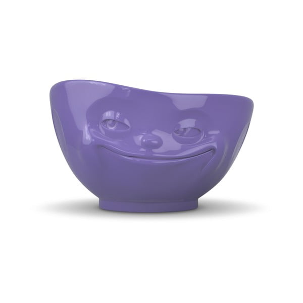 Violetinis porcelianinis dubuo su šypsenos piešiniu „58 products“