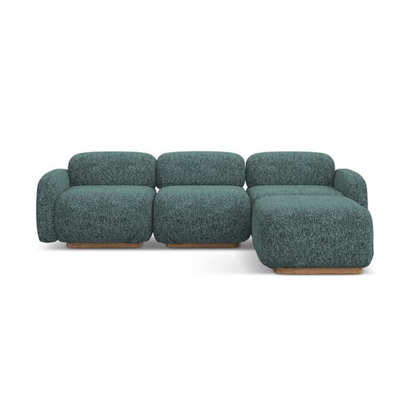 Turkio spalvos modulinė kampinė sofa (kintama) Ailani – Makamii