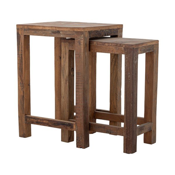 Iš perdirbtos medienos šoniniai stalai 2 vnt. 40x36 cm Galen – Bloomingville-image-3
