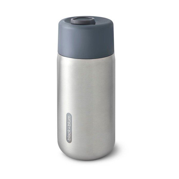 Sidabrinės spalvos iš nerūdijančio plieno termo puodelis 340 ml – Black + Blum